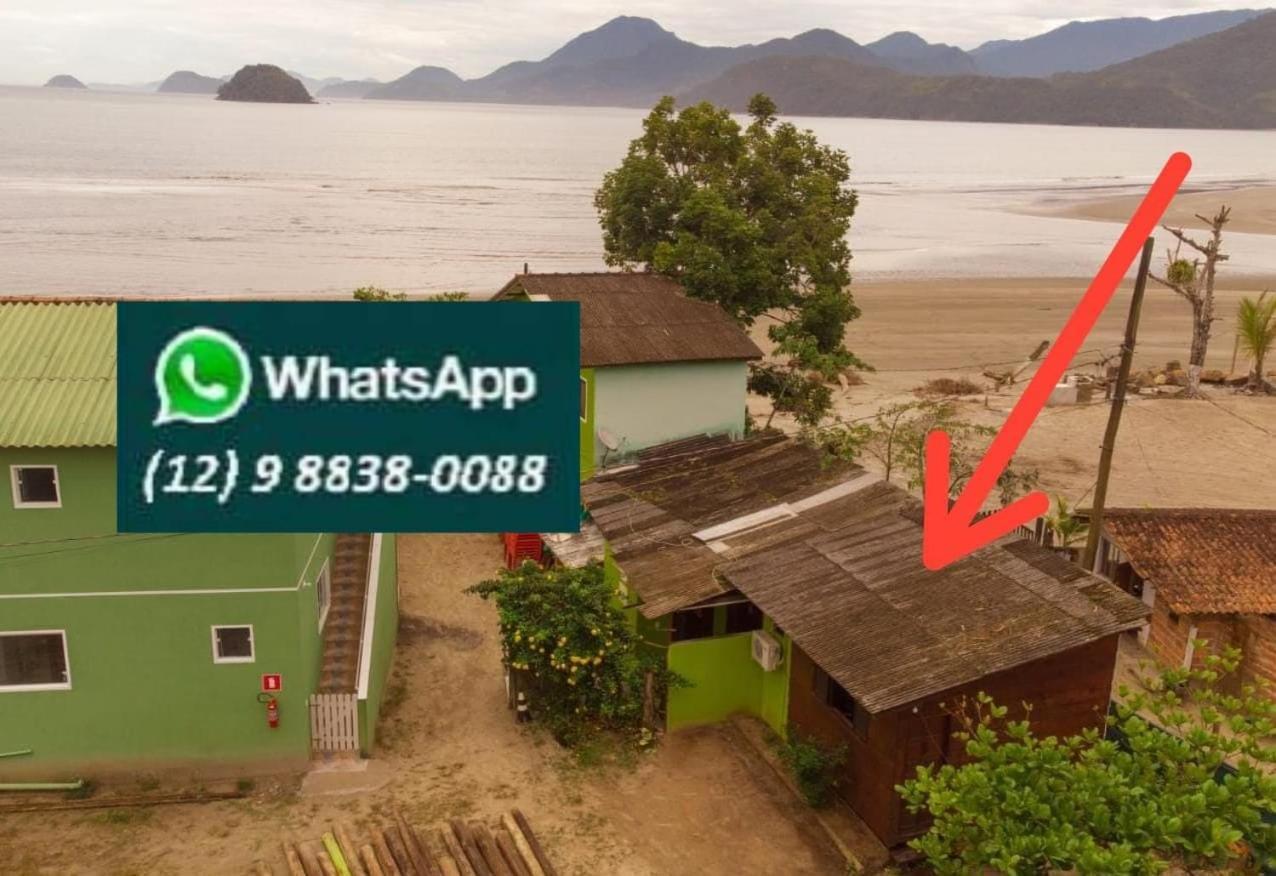 827 Chale Pe Na Areia, Completo Na Praia Do Estaleiro Em Ubatuba - 1 Dormitorio, 1 Banheiro, 1 Vaga De Garagem Dış mekan fotoğraf